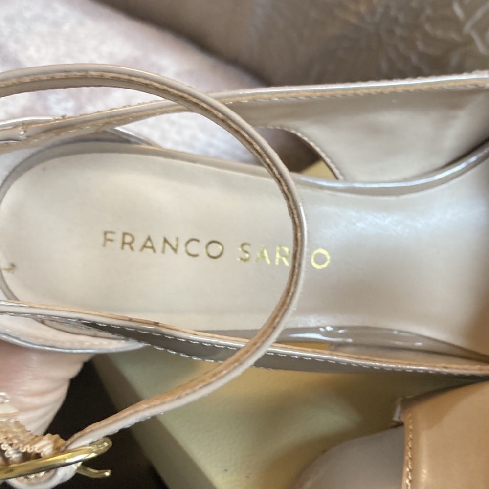 Womens franco sarto heeled dress shoe with ankle strap - Picture 4 of 5